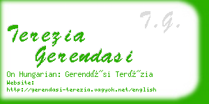 terezia gerendasi business card